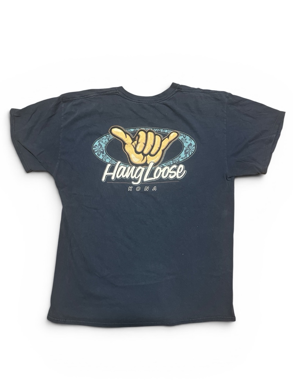 Anvil Vtg 90’s T Shirt navyBlue Hang Loose Kona